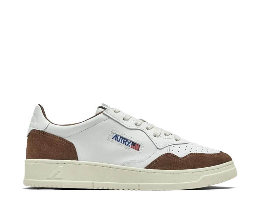 Autry Medalist Low Tabacco — sneakers homme cuir tabac marron lifestyle premium