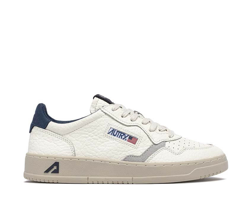 Autry Medalist Low Cuir Premium — sneaker homme cuir rétro sport coloris naturel
