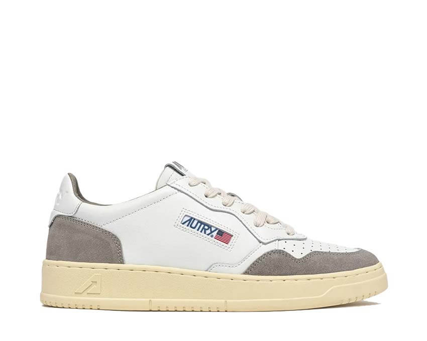 Autry Medalist Low Taupe Daim — sneaker femme daim taupe sport rétro vintage