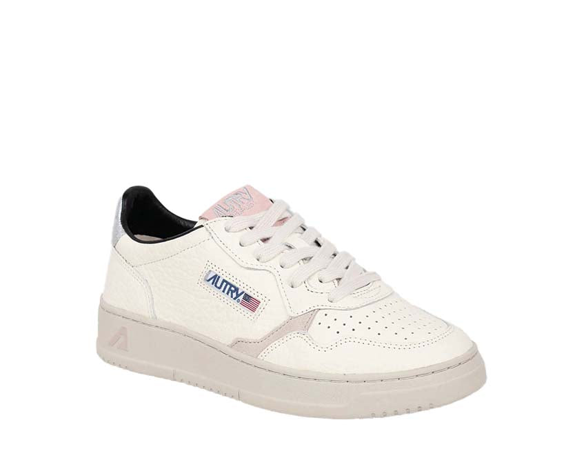 Autry Medalist Low W vue latérale — cuir lisse premium sport