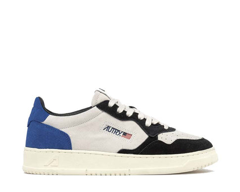 Autry Medalist Low Tricolore Suede Electric Black — sneaker homme cuir rétro sport