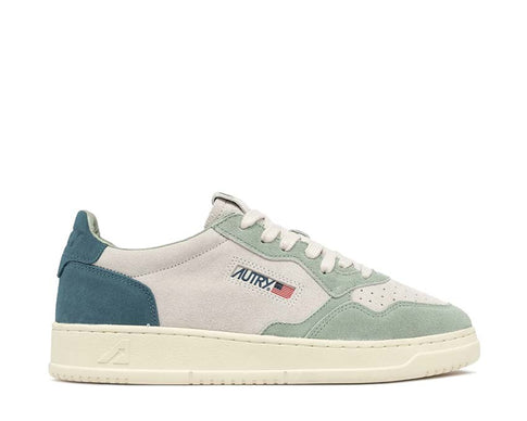 Autry Medalist Low Tricolore Suede Griffon Black — sneaker homme cuir rétro sport