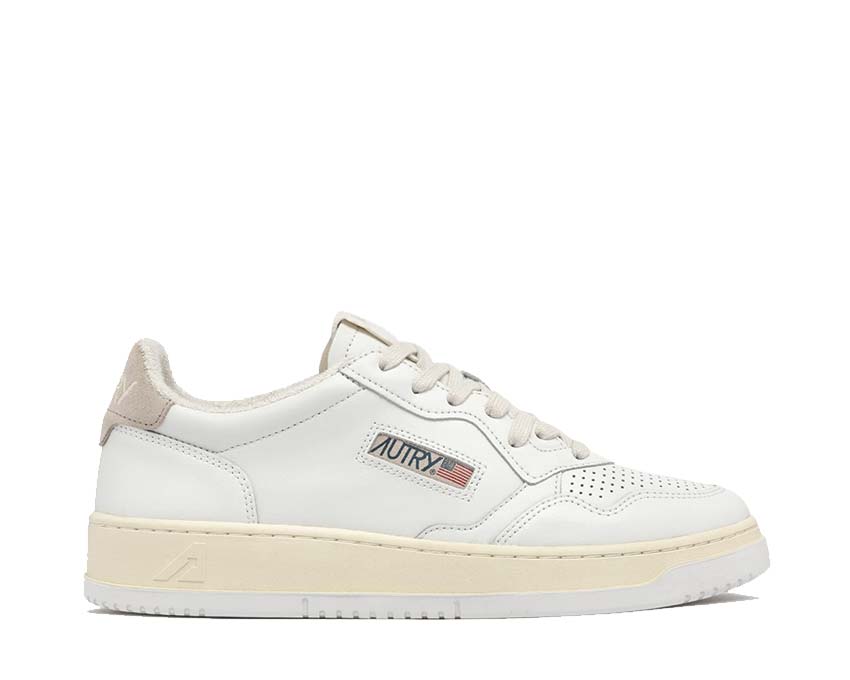 Autry Medalist Low Virgin Ivoire — sneakers femme cuir blanc ivoire naturel lifestyle premium