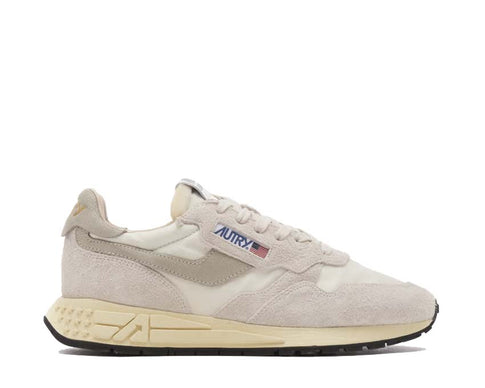 Autry Reelwind Low — sneaker femme cuir daim rétro sport coloris doux
