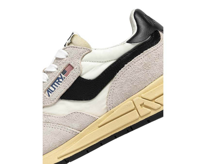 Autry Reelwind Low vue latérale — cuir et daim sport coloré