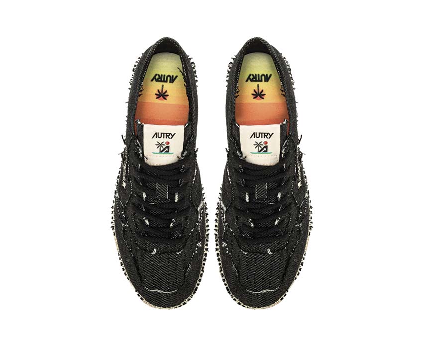 Autry Sandy Black Canvas dos — talon Sandy espadrilles noir femme