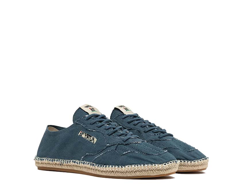 Autry Sandy Espadrilles Denim Canvas semelle — semelle corde naturelle denim