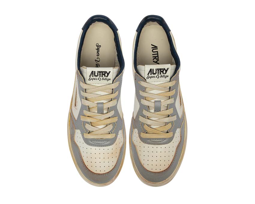 Autry Super Vintage Low dos — talon Super Vintage Low cuir bicolore
