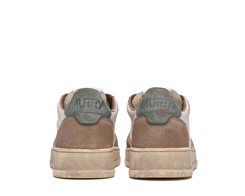 Autry Super Vintage Low Cyprus Cognac semelle — semelle crêpe épaisse beige