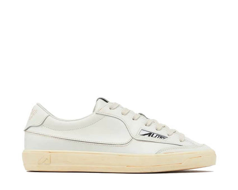Autry Windscape Low Super Vintage Blanc — sneaker homme cuir blanc super vintage rétro