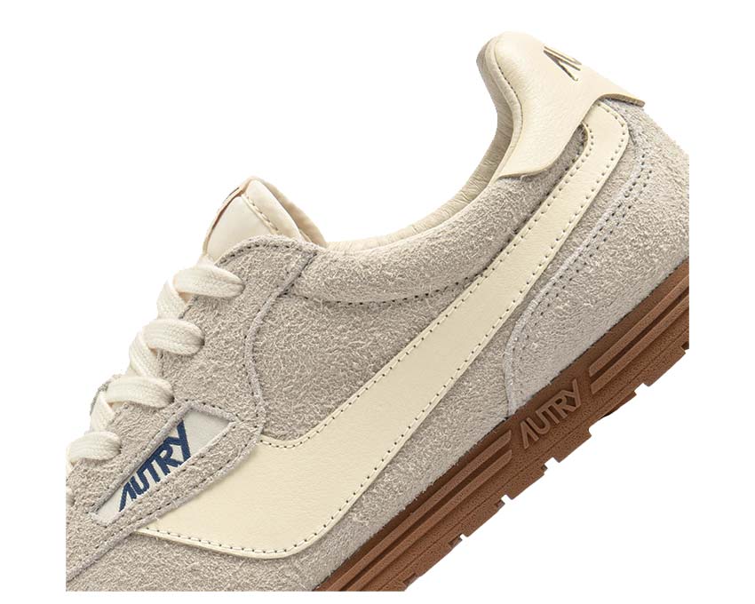Autry Windspin Low Wife vue latérale — daim et cuir bicolore