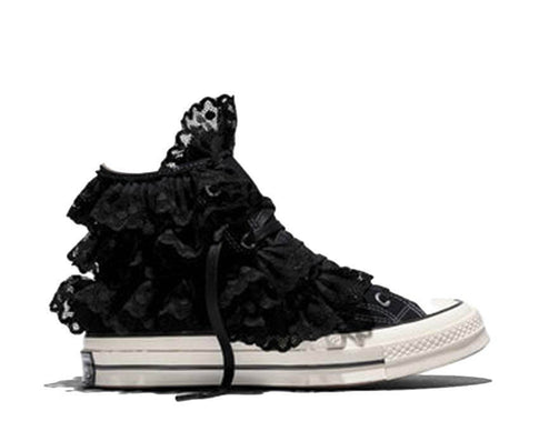 Converse Chuck 70 Canvas Black Crochet — sneaker femme toile crochet noir artisanal