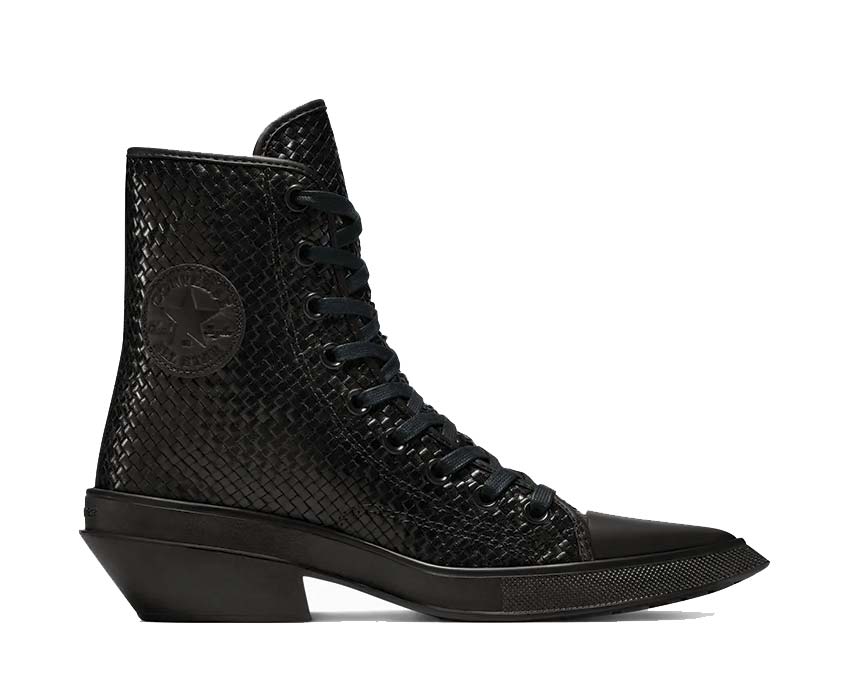 Converse Chuck 70 De Luxe Pointed Hi Black — sneaker femme tige pointue haute noire luxe