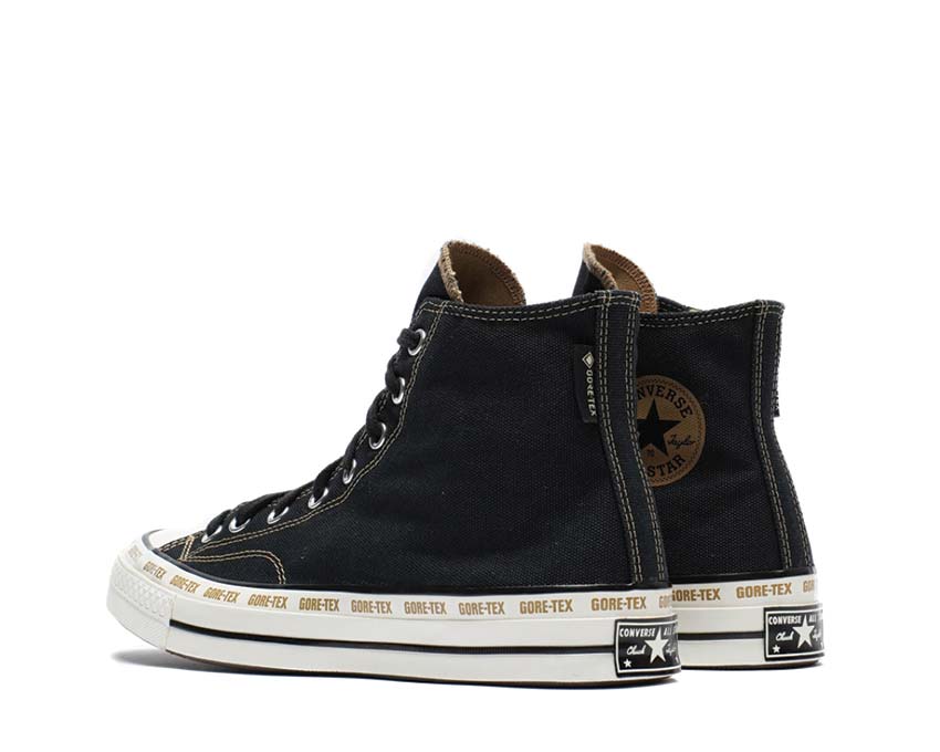 Converse Chuck 70 Gore-Tex Black/Toadstool suela — suela vulcanizada con tacos
