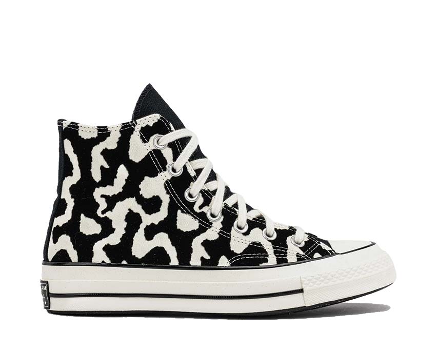 Converse Chuck 70 Hi Black Egret — sneaker femme toile noir crème