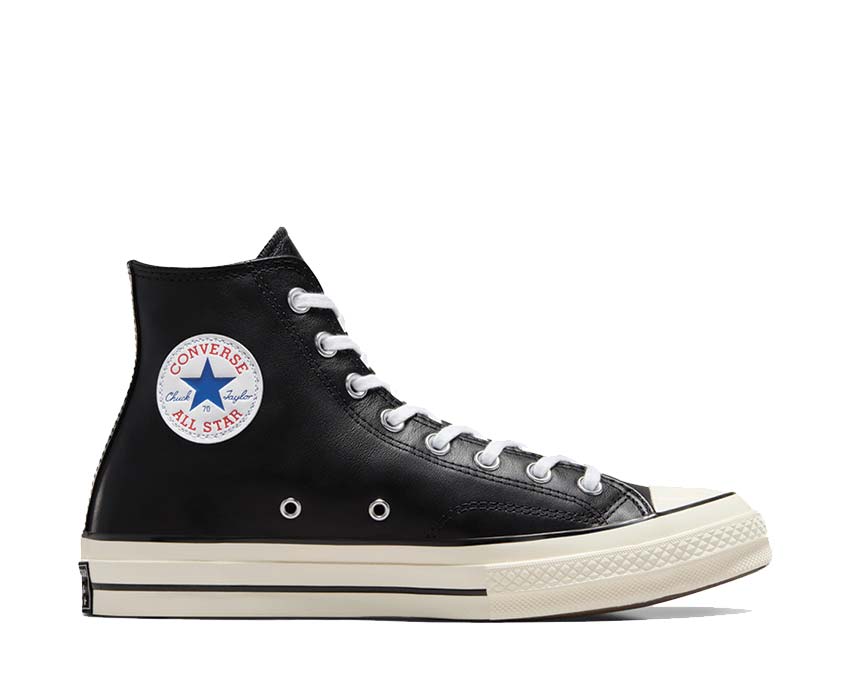 Converse Chuck 70 Hi Black/White/Egret suela — suela vulcanizada blanca reforzada