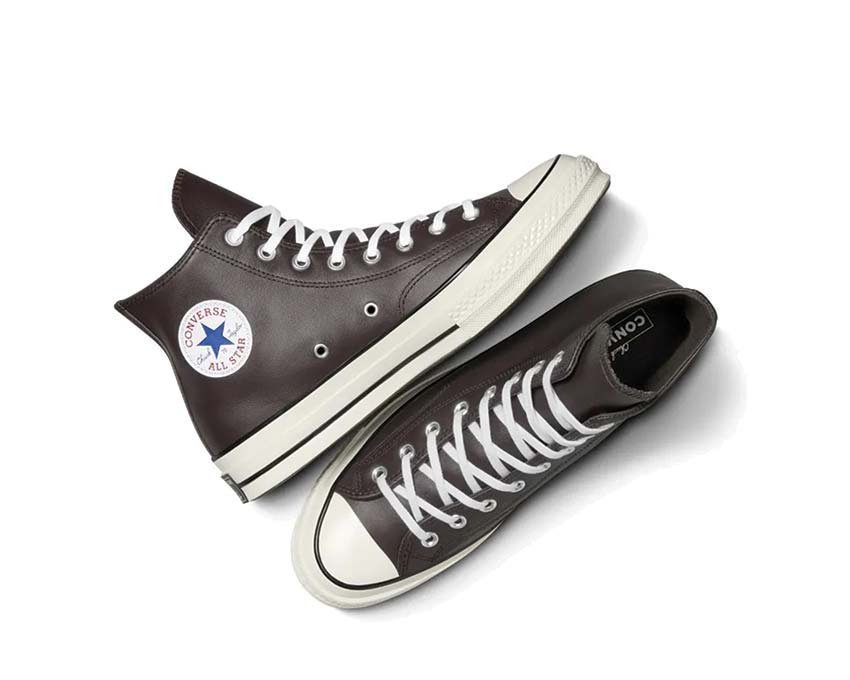Converse Chuck 70 Hi Coffee Nut Blue semelle — semelle vulcanisée