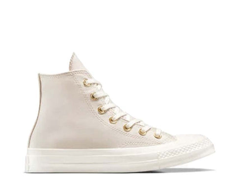 Converse Chuck 70 Hi Light Dune/Egret/Black — sneaker femme toile beige sable naturel premium