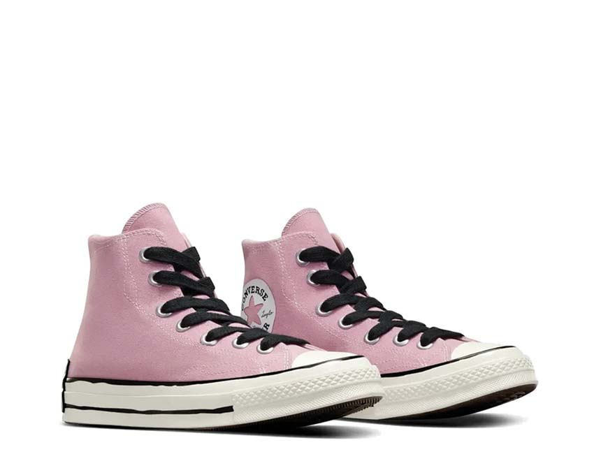 Converse Chuck 70 Hi Lotus Pink Orchid vue latérale — toile rose lotus