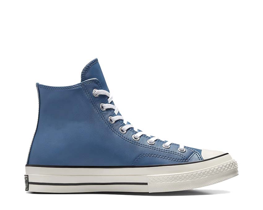 Converse Chuck 70 Leather Lakeside Blue Red — sneaker femme cuir bleu rouge