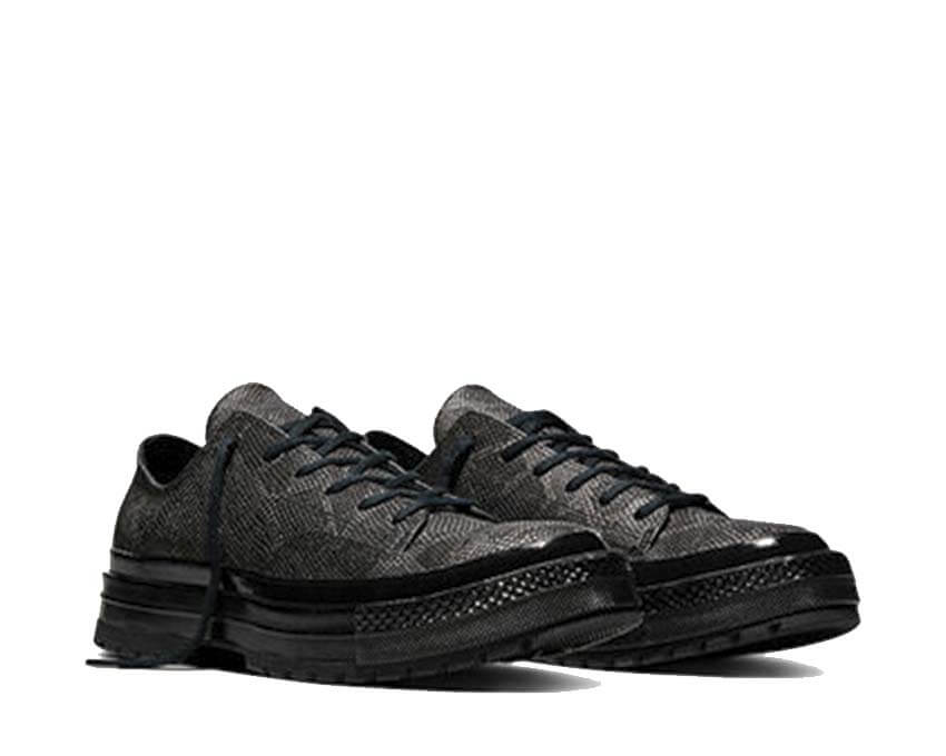 Converse Chuck 70 National Black vue latérale — profil national toile noire