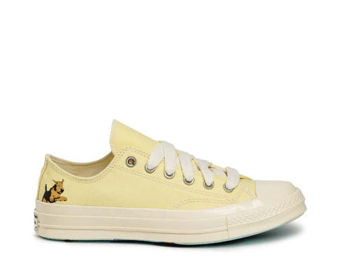Converse x Golf Le Fleur CT70 OX Lemon Meringue — sneaker homme collab citron