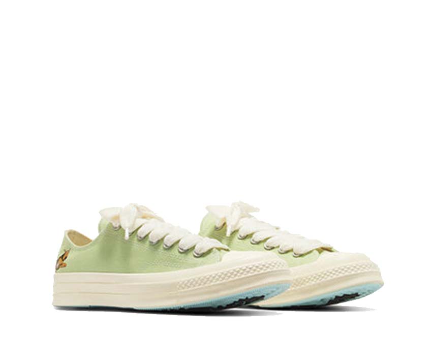 Converse x Golf Le Fleur CT70 OX Margarita vue latérale — broderies Golf Le Fleur