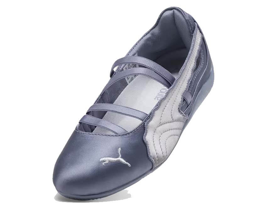 Puma Speedcat Ballet Venus Gris vue latérale — cuir gray sky Venus Speedcat femme
