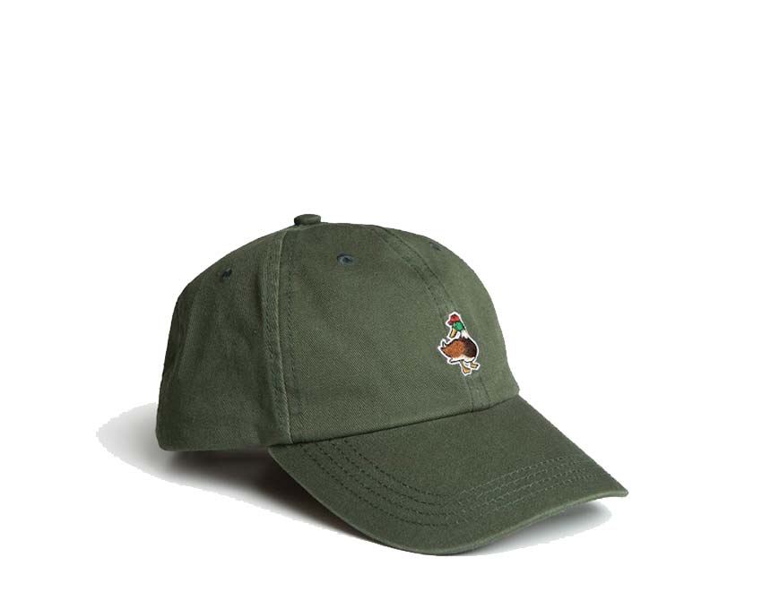 Edmmond Studios 10 Years Duck Cap Dark Green vue latérale — profil casquette