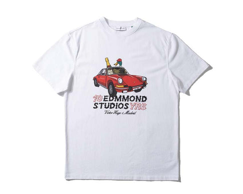 Edmmond Studios 10 Years T-Shirt White — Unisex-T-Shirt Baumwolle Jubiläum