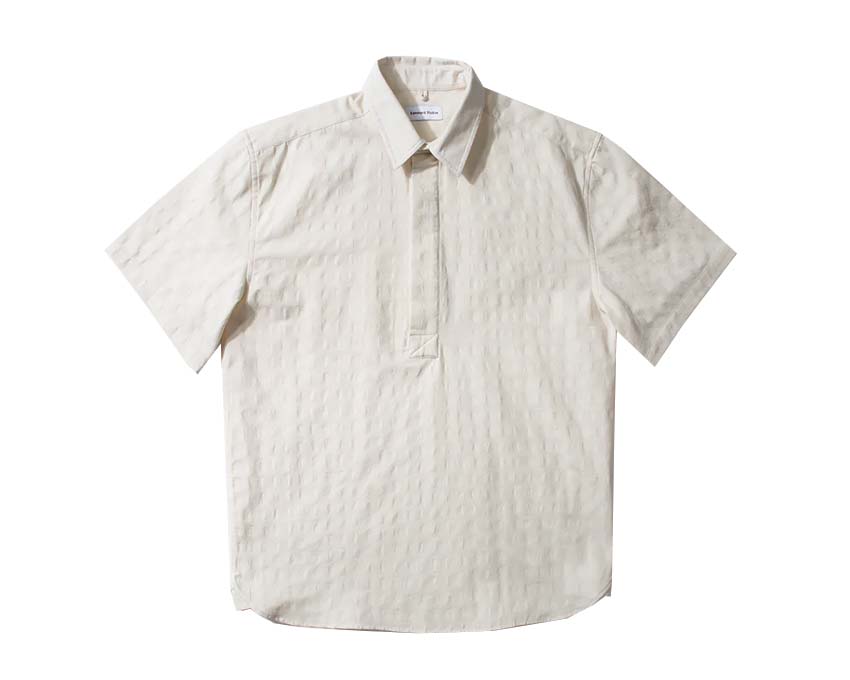 Edmmond Studios Giorgios Short Sleeve Off White — unisex shirt cotton short sleeves