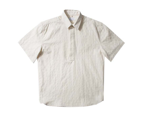 Edmmond Studios Giorgios Short Sleeve Off White — unisex shirt cotton short sleeves