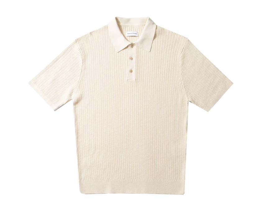 Edmmond Studios Sunset Polo Beige — Unisex-Polo Baumwolle Sonnenuntergang