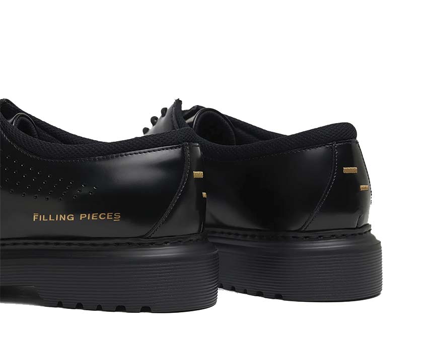 Filling Pieces Derby Gradient Black vista lateral — derby cuero premium