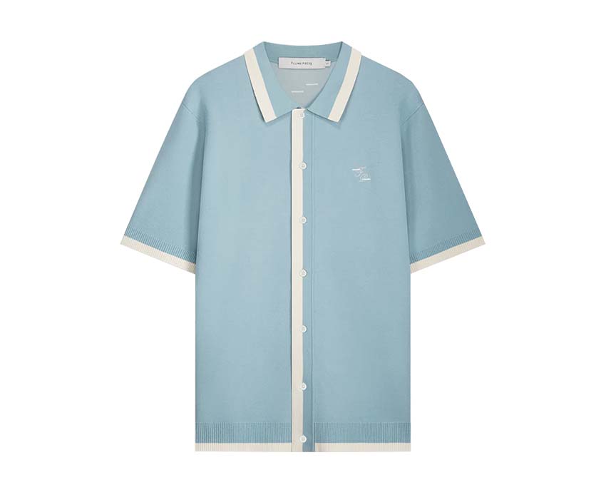 Filling Pieces Knit Shirt Gardener Arona — chemise tricot Filling Pieces vert arona casual