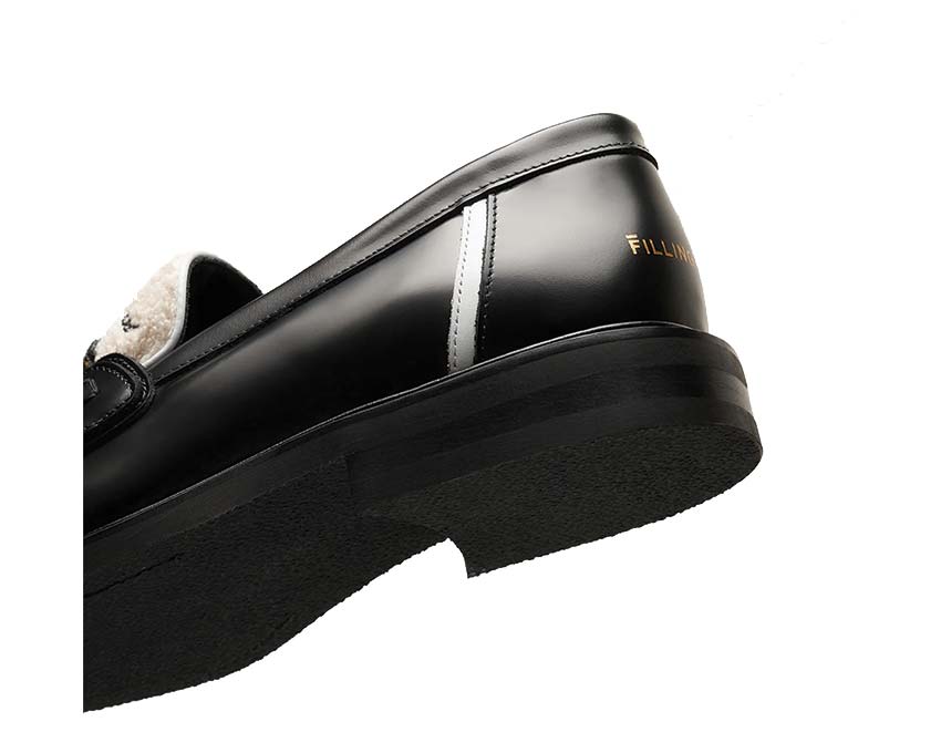 Filling Pieces Loafer Bonsai Black Detail — holländische Luxus-Leder-Verarbeitung