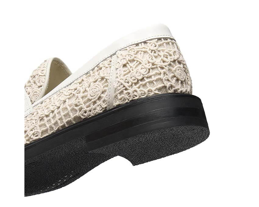 Filling Pieces Loafer Crochet White vue latérale — texture crochet unique