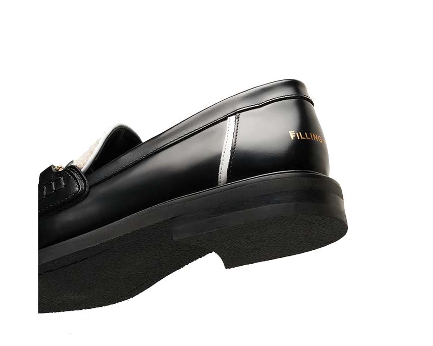 Filling Pieces Loafer Generations Black suela — suela cuero artesanal