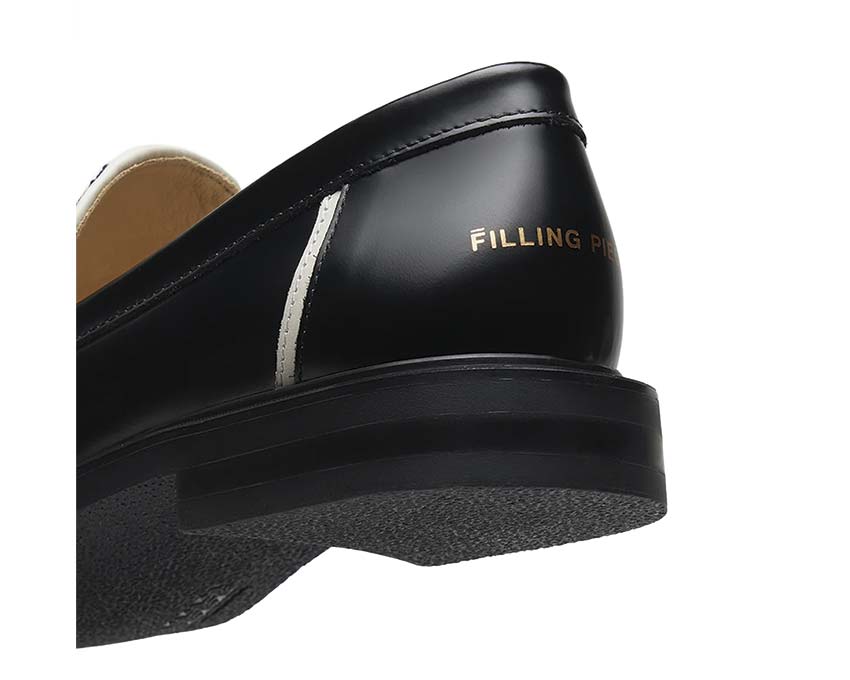 Filling Pieces Loafer Speaker Wall Black semelle — semelle cuir cousue main