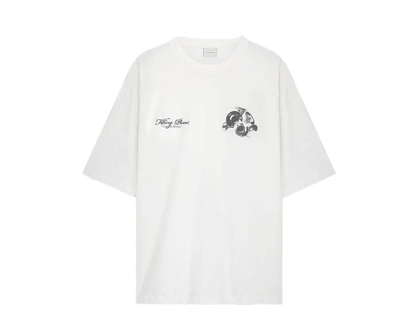 Filling Pieces T-shirt Boxy Bouquet Blanc — t-shirt ample bouquet blanc Filling Pieces nature