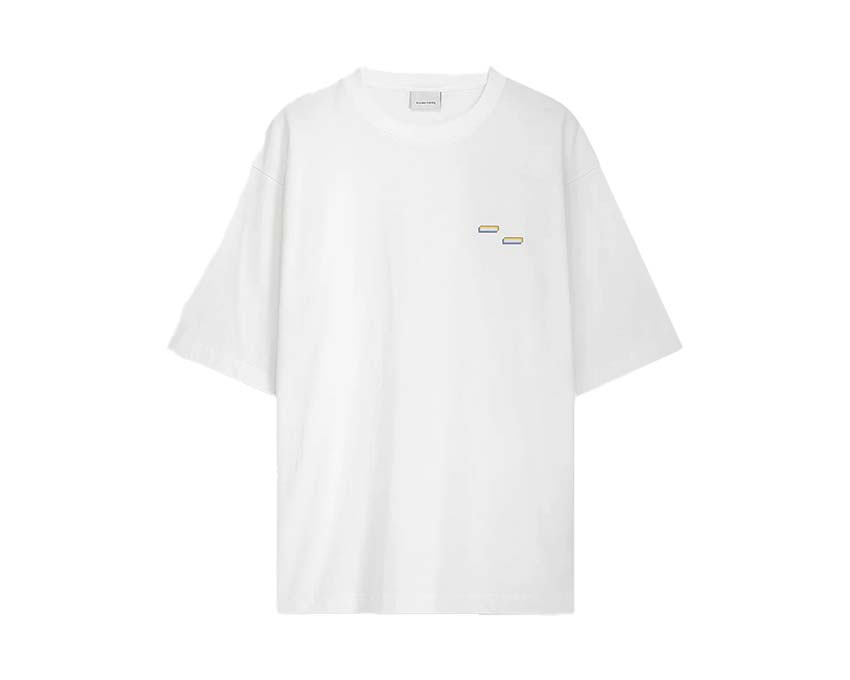 Filling Pieces T-shirt Boxy Handshake Rhythm Blanc — t-shirt ample poignée de main blanc