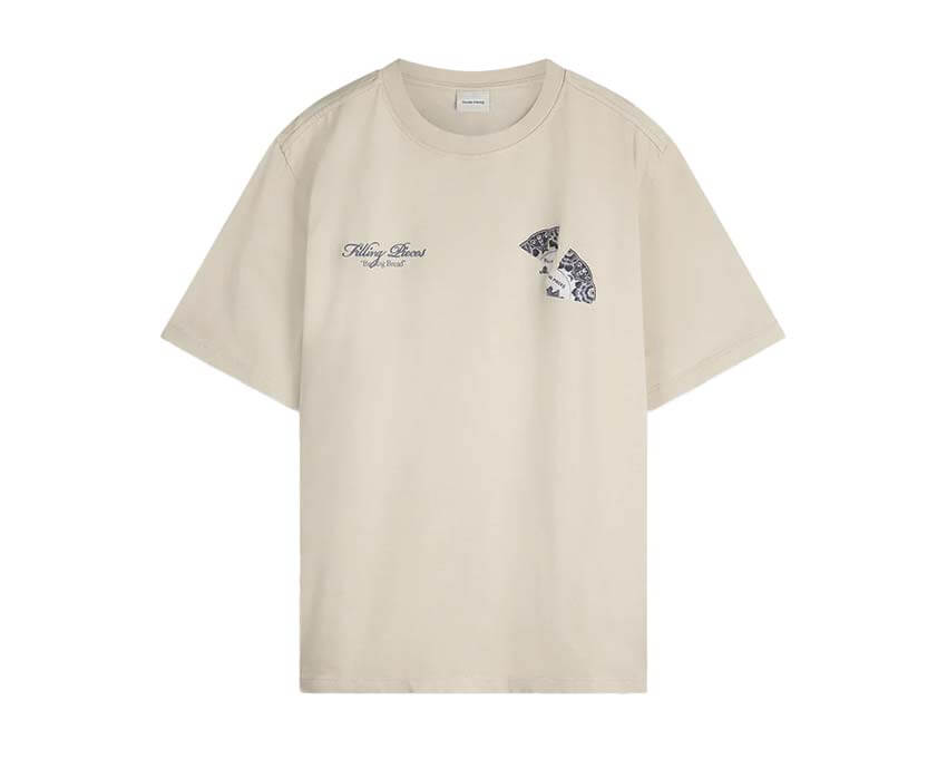 Filling Pieces T-shirt Broken Plate Peyote — t-shirt graphique céramique beige
