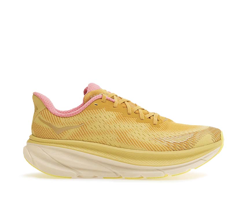 HOKA Clifton 9 GTX Varsity Yellow — running homme semelle maximale EVA