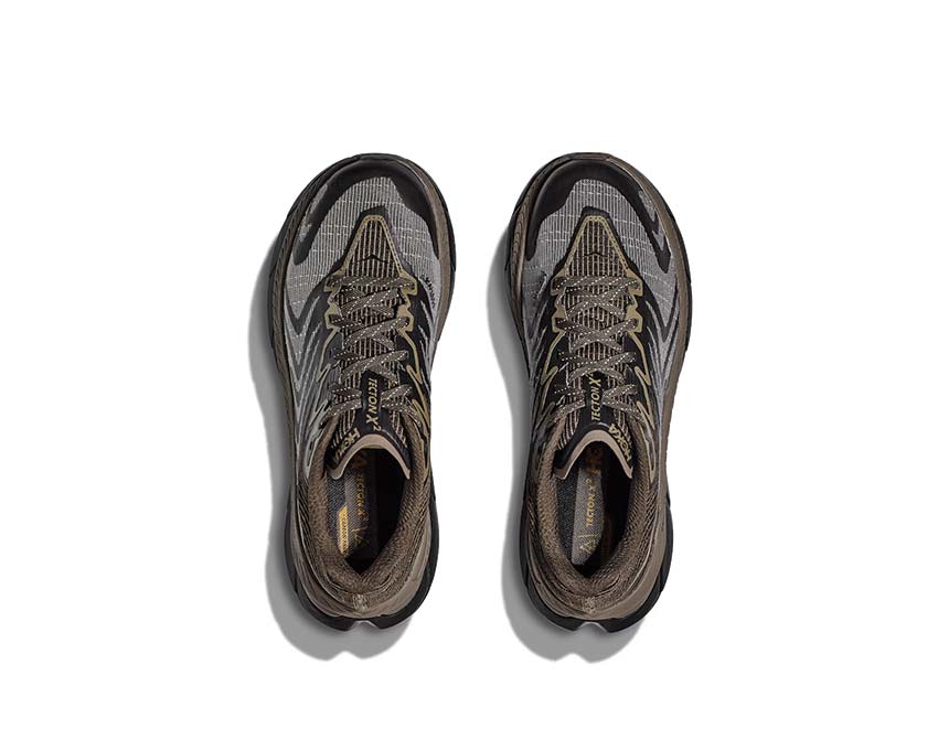 HOKA Tecton X 2 Deep Umber détail — tige mesh légère