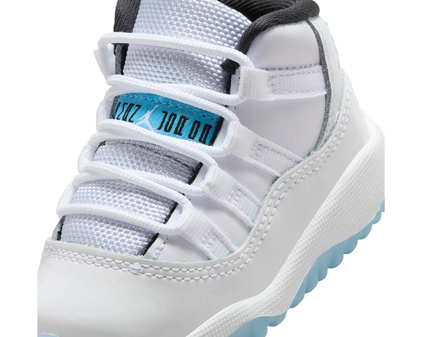Jordan 11 Retro PS Legend Blue White vue latérale — brevet leather cuir verni