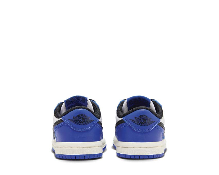 Jordan 1 Retro Low OG White Game Royal outsole — rubber OG Jordan kids