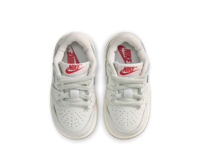 Jordan 1 Retro Low OG TD Sail University Red — vue avant sneakers Jordan toddler