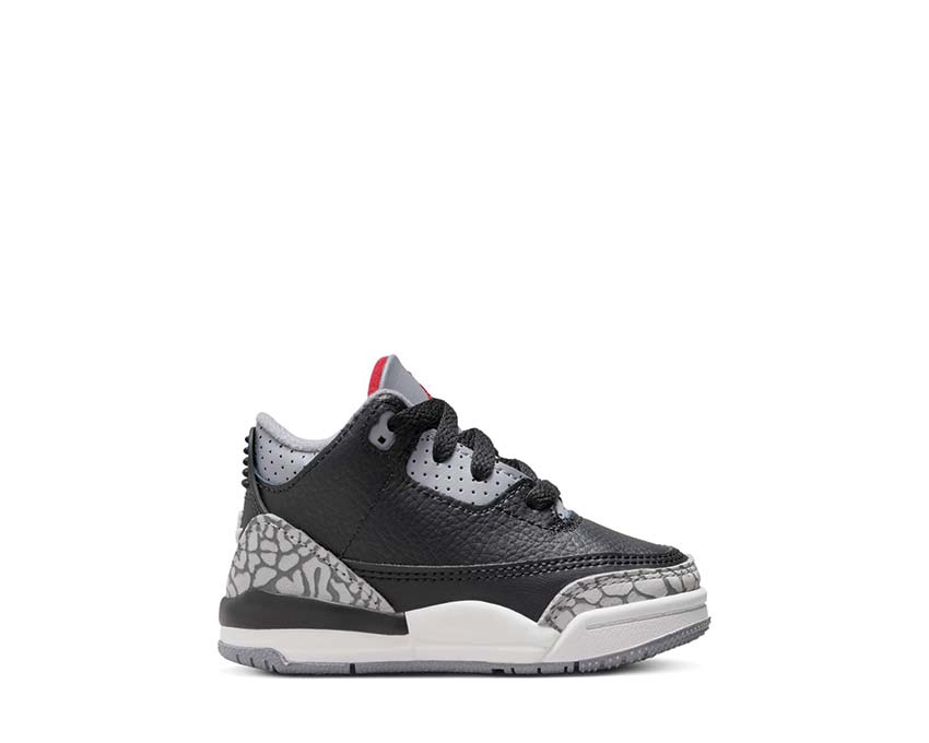 Jordan 3 Retro TD Black — sneaker enfant cuir noir Jordan 3