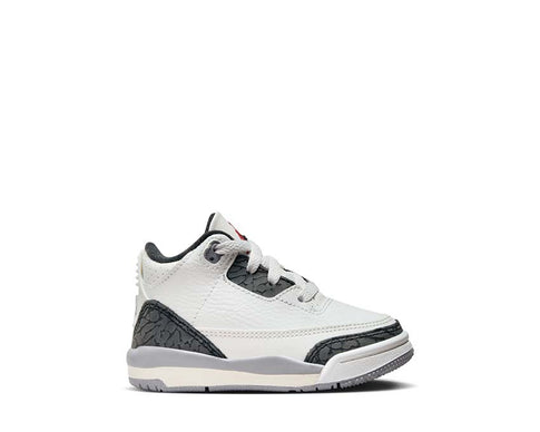 Jordan 3 Retro TD White — sneaker enfant cuir blanc Jordan 3