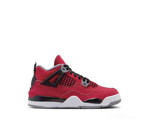 Jordan 4 Retro PS Toro Bravo Fire Red/White — sneakers preschool rouge Jordan 4